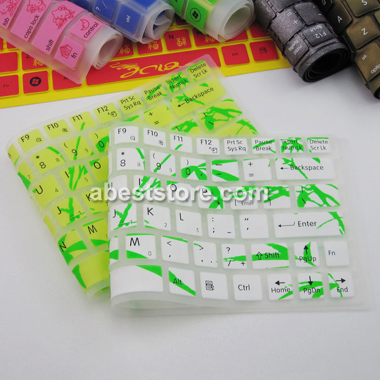 Lettering(Bamboo) keyboard skin for ASUS K72F