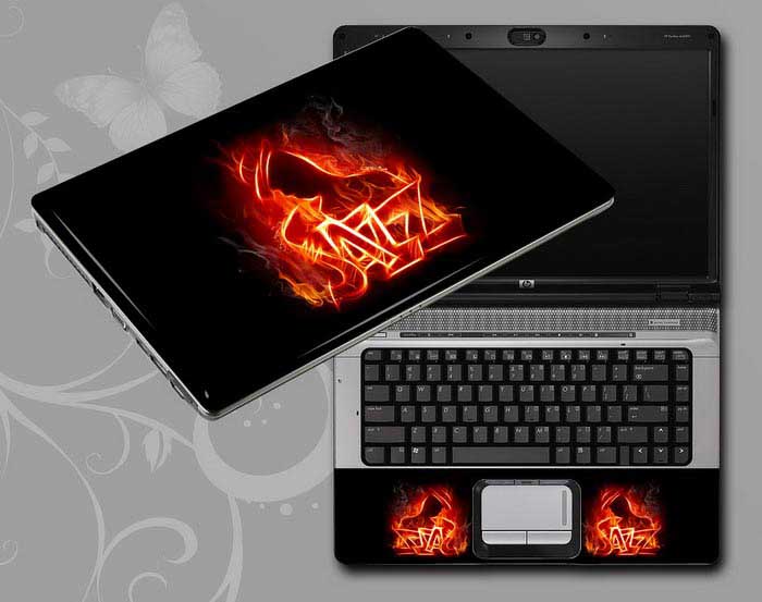 decal Skin for TOSHIBA Qosmio X500-S1801 Fire jazz laptop skin