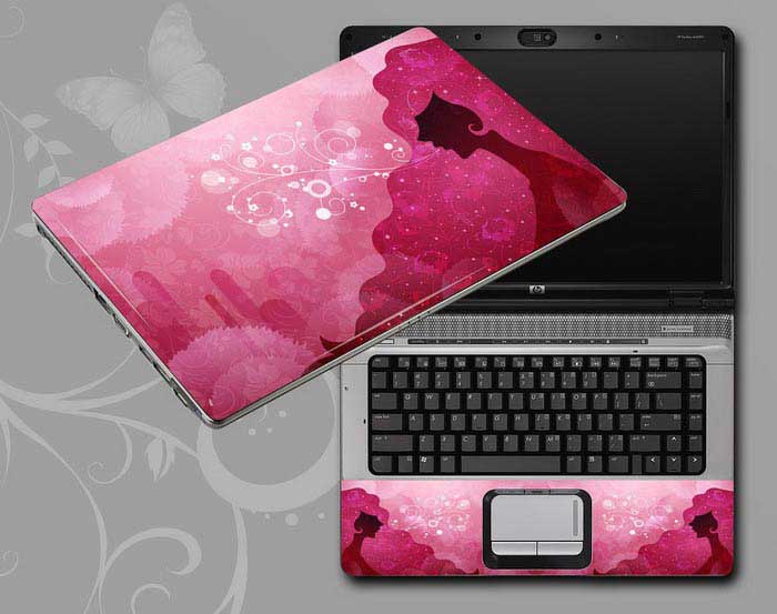 decal Skin for SONY VAIO VPCSB28GF Flowers and women floral laptop skin