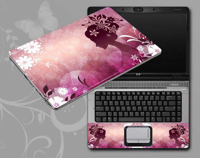 decal Skin for GATEWAY LT41P09u Flowers and women floral laptop skin