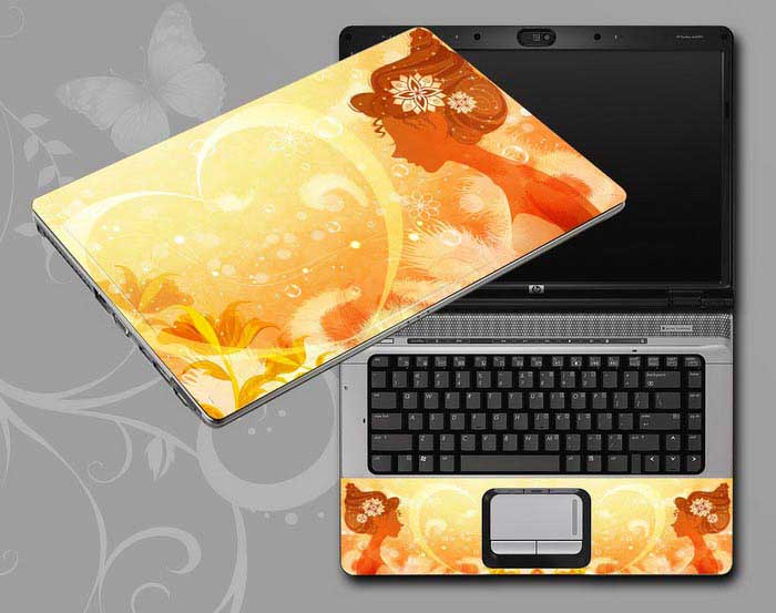 decal Skin for ACER Aspire E5-721-625Z Flowers and women floral laptop skin