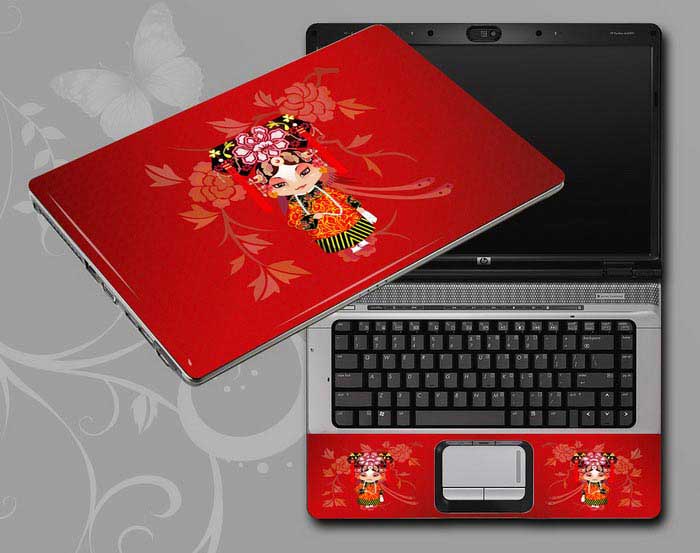 decal Skin for HP Pavilion 17-e074nr Red, Beijing Opera,Peking Opera Make-ups laptop skin