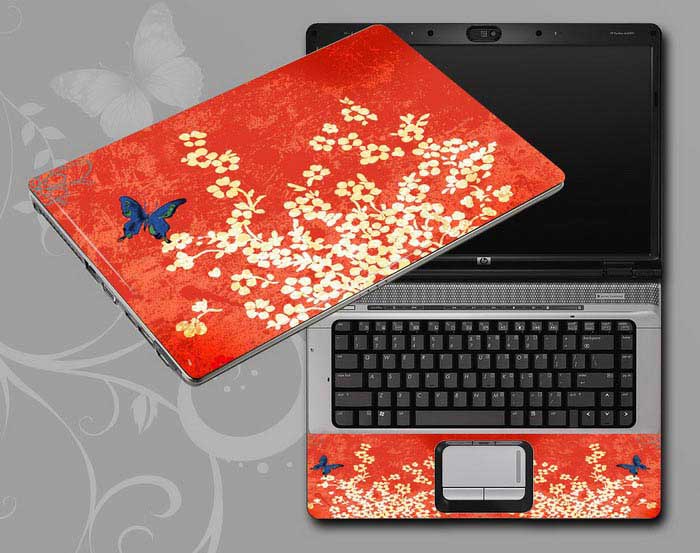 decal Skin for TOSHIBA Qosmio X500-S1801 vintage floral flower floral laptop skin