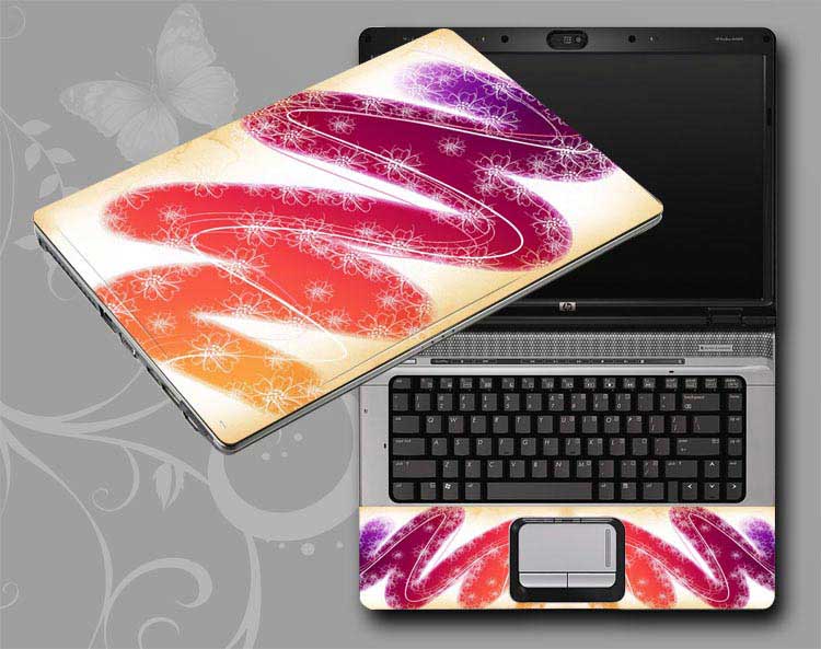 decal Skin for SAMSUNG Chromebook Series 5 Titan Silver 3G Model XE550C22-A01US vintage floral flower floral laptop skin