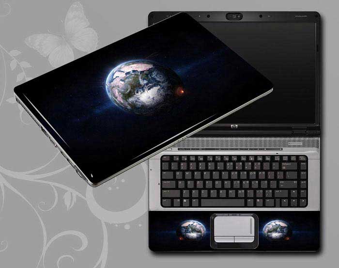 decal Skin for ACER Aspire E5-721-625Z Stars, Earth, Space laptop skin