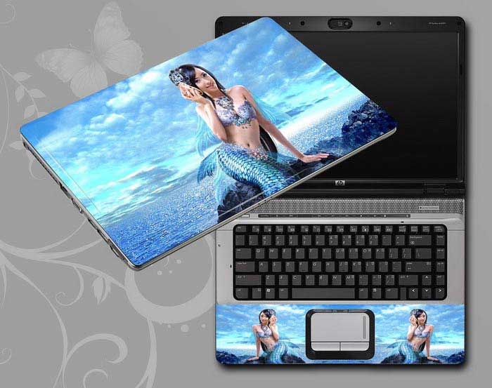 decal Skin for HP Pavilion 17-e074nr Beauty, Mermaid, Game laptop skin