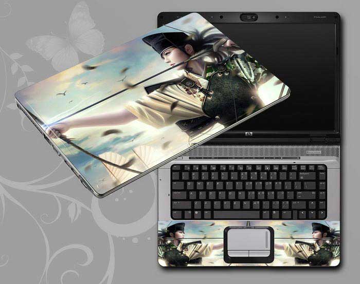 decal Skin for TOSHIBA Qosmio X500-S1801 Game Beauty Characters laptop skin