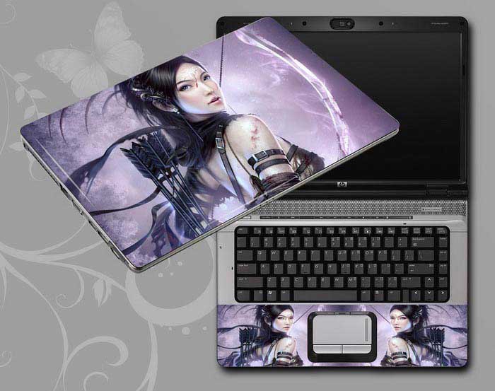 decal Skin for SAMSUNG Chromebook Series 5 Titan Silver 3G Model XE550C22-A01US Game Beauty Characters laptop skin