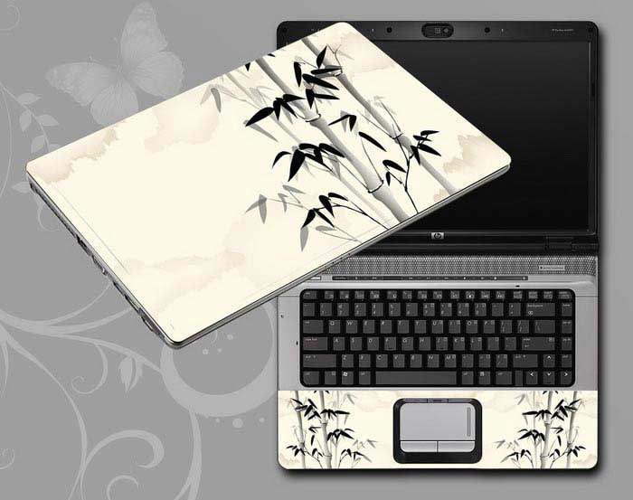 decal Skin for DELL ins15HR-2528 Chinese ink painting Bamboo laptop skin