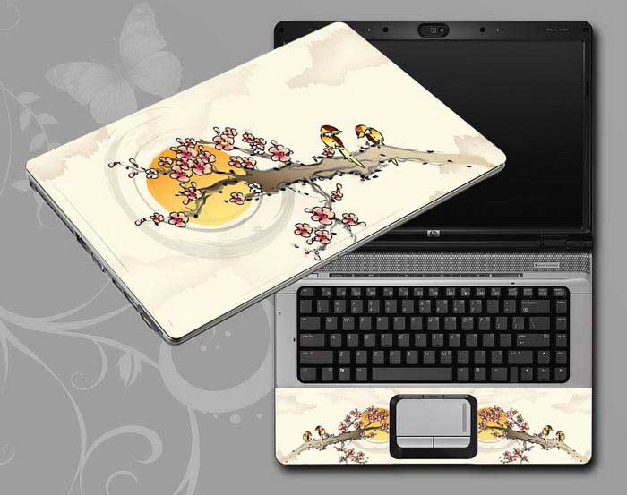 decal Skin for FUJITSU LIFEBOOK LH532 Chinese ink painting bird on the flower tree laptop skin