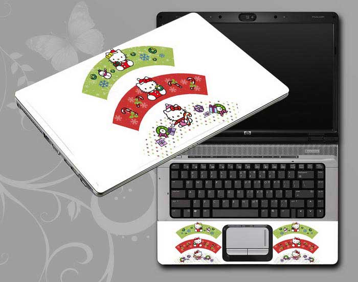 decal Skin for SAMSUNG Chromebook Series 5 Titan Silver 3G Model XE550C22-A01US Hello Kitty,hellokitty,cat laptop skin