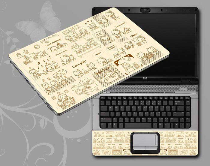 decal Skin for SAMSUNG Chromebook Series 5 Titan Silver 3G Model XE550C22-A01US Hello Kitty,hellokitty,cat laptop skin