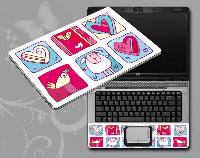 decal Skin for SAMSUNG Chromebook Series 5 Titan Silver 3G Model XE550C22-A01US Love, heart of love laptop skin