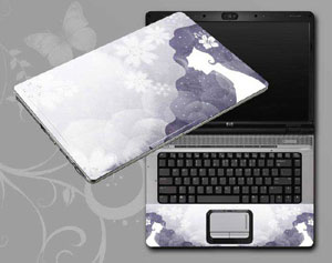 Flowers and women floral Laptop decal Skin for CLEVO W545SU2 9305-147-Pattern ID:147
