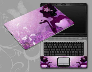 Flowers and women floral Laptop decal Skin for SAMSUNG Notebook Odyssey 15.6 NP800G5H-XS1US 11418-152-Pattern ID:152