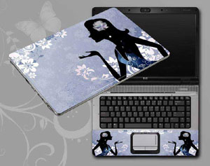 Flowers and women floral Laptop decal Skin for MSI WT72 6QN-245US 53839-159-Pattern ID:159