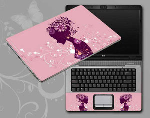 Flowers and women floral Laptop decal Skin for LENOVO Z70 10670-170-Pattern ID:170