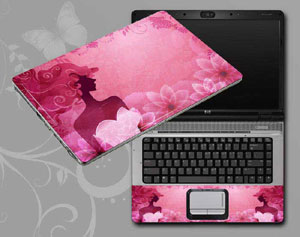 Flowers and women floral Laptop decal Skin for HP Pavilion 17-e074nr 10598-177-Pattern ID:177