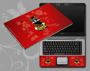 Red, Beijing Opera,Peking Opera Make-ups Laptop decal Skin for HP 15-ba082nr 10957-178-Pattern ID:178
