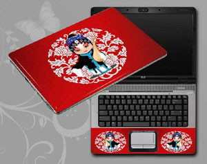 Red, Beijing Opera,Peking Opera Make-ups Laptop decal Skin for CLEVO W545SU2 9305-180-Pattern ID:180