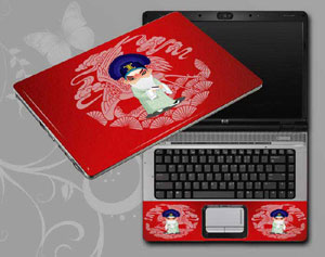 Red, Beijing Opera,Peking Opera Make-ups Laptop decal Skin for SONY VAIO VPCEC490X CTO 5270-190-Pattern ID:190