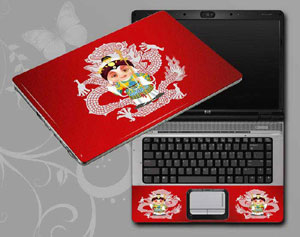 Red, Beijing Opera,Peking Opera Make-ups Laptop decal Skin for SONY VAIO VPCEC490X CTO 5270-194-Pattern ID:194