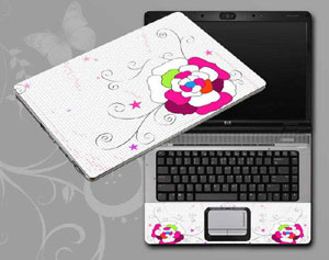 vintage floral flower floral   flowers Laptop decal Skin for SONY VAIO SVE1511MFXS 26306-21-Pattern ID:21