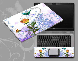 vintage floral flower floral Laptop decal Skin for HP 15-ba082nr 10957-22-Pattern ID:22