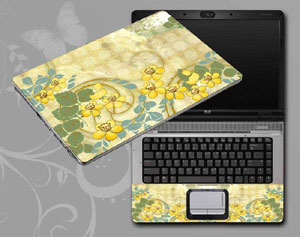 vintage floral flower floral Laptop decal Skin for TOSHIBA Qosmio X500-S1801 5731-23-Pattern ID:23