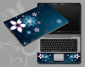 Flowers, butterflies, leaves floral Laptop decal Skin for SAMSUNG RC512-S01 3506-244-Pattern ID:244