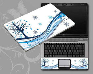 Flowers, butterflies, leaves floral Laptop decal Skin for SAMSUNG RC512-S01 3506-245-Pattern ID:245