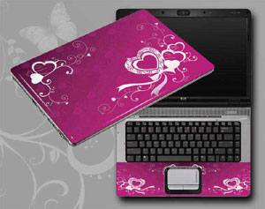Flowers, butterflies, leaves floral Laptop decal Skin for HP Pavilion 17-e074nr 10598-266-Pattern ID:266