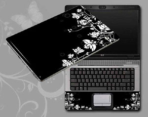 Flowers, butterflies, leaves floral Laptop decal Skin for MSI CX640-071US 7692-270-Pattern ID:270
