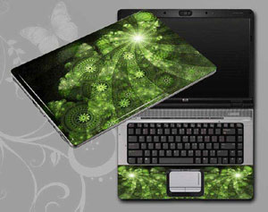 Flowers, butterflies, leaves floral Laptop decal Skin for ACER Aspire V3-551-8419 6829-272-Pattern ID:272