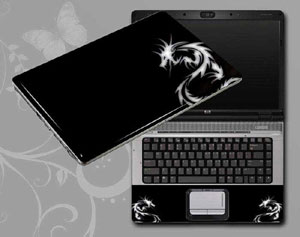 Black and White Dragon Laptop decal Skin for GATEWAY LT41P09u 8746-276-Pattern ID:276
