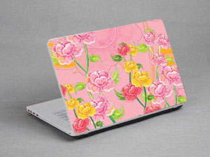 Vintage Flowers floral Laptop decal Skin for TOSHIBA Qosmio X500-S1801 5731-307-Pattern ID:307