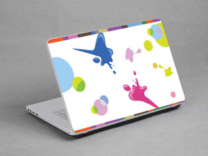 Bubbles, Colored Lines Laptop decal Skin for CLEVO W545SU2 9305-329-Pattern ID:329