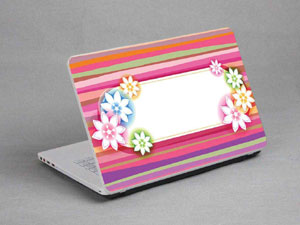 Bubbles, Colored Lines Laptop decal Skin for SONY VAIO VPCEC490X CTO 5270-330-Pattern ID:330