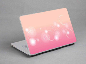 Bubbles, Colored Lines Laptop decal Skin for TOSHIBA Qosmio X500-S1801 5731-334-Pattern ID:334