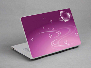 Bubbles, Colored Lines Laptop decal Skin for TOSHIBA Qosmio X500-S1801 5731-337-Pattern ID:337