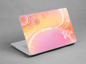 Bubbles, Colored Lines Laptop decal Skin for TOSHIBA Qosmio X500-S1801 5731-342-Pattern ID:342