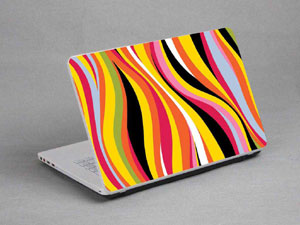 Bubbles, Colored Lines Laptop decal Skin for HP Pavilion 17-e074nr 10598-347-Pattern ID:347
