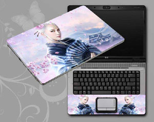 Game Beauty Characters Laptop decal Skin for SAMSUNG Notebook 7 spin NP740U5M-X01US 12918-38-Pattern ID:38