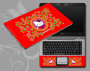 Hello Kitty,hellokitty,cat Christmas Laptop decal Skin for DELL Precision M4800 21166-48-Pattern ID:48
