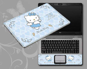 Hello Kitty,hellokitty,cat Laptop decal Skin for SAMSUNG Chromebook Series 5 Titan Silver 3G Model XE550C22-A01US 3269-58-Pattern ID:58