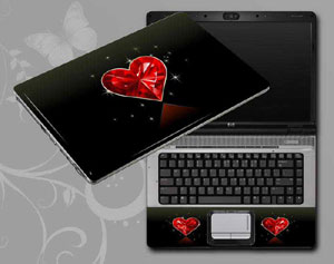 Love, heart of love Laptop decal Skin for TOSHIBA Qosmio X500-S1801 5731-64-Pattern ID:64