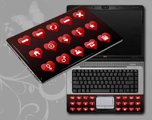 Love, heart of love Laptop decal Skin for HP ENVY TouchSmart 14t-k100 Ultrabook 8830-71-Pattern ID:71