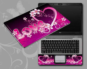 Love, heart of love Laptop decal Skin for TOSHIBA Qosmio X500-S1801 5731-75-Pattern ID:75