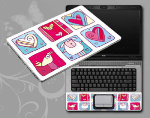 Love, heart of love Laptop decal Skin for SAMSUNG Chromebook Series 5 Titan Silver 3G Model XE550C22-A01US 3269-76-Pattern ID:76