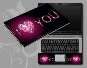 Love, heart of love Laptop decal Skin for MSI PE70 7RD-027 53783-82-Pattern ID:82